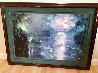 Bridge Over Silent Waters - Huge 30x44 - Cherry Wood Frame Limited Edition Print by James Coleman - 1