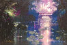 Bridge Over Silent Waters - Huge 30x44 - Cherry Wood Frame Limited Edition Print by James Coleman - 0