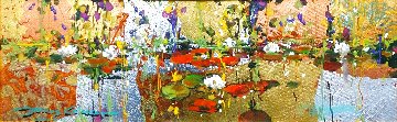 Golden Reflection 2011 8x24 Original Painting - James Coleman Golden Reflection 2011 8x24 Original Painting - James Coleman
