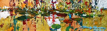 Gold And Lillies 8x24 Original Painting - James Coleman Gold And Lillies 8x24 Original Painting - James Coleman