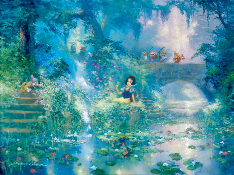 Picking Flowers 2005 - Snow White - Disney Limited Edition Print - James Coleman