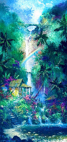 Rainbow Falls - Hawaii Limited Edition Print - James Coleman