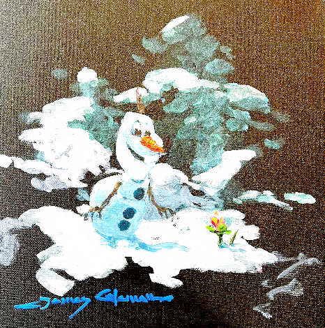 Olaf 2014 18x18 FROZEN - Disney Original Painting - James Coleman