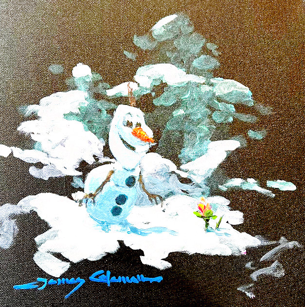 Olaf 2014 18x18 FROZEN Original Painting by James Coleman