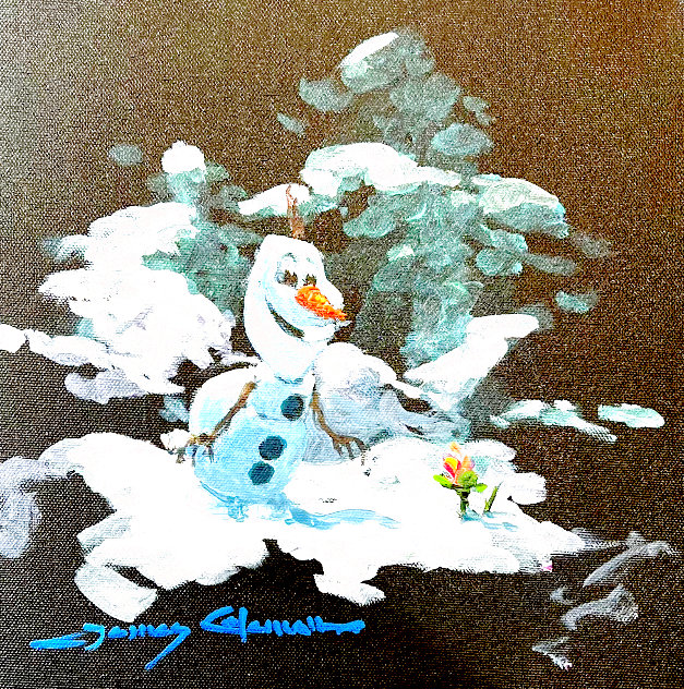 Olaf 2014 18x18 FROZEN - Disney Original Painting by James Coleman