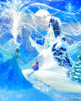 Untitled Frozen Landscape 2014 32x38 - FROZEN Original Painting - James Coleman