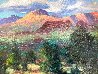 Red Rock Panorama 1989 29x35 - Las Vegas, Nevada Original Painting by James Coleman - 3