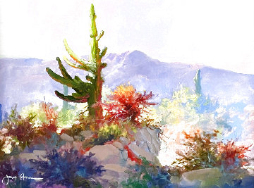 Desert Giant 1988 34x40 - Huge - Coachella Original Painting - James Coleman Desert Giant 1988 34x40 - Huge - Coachella Original Painting - James Coleman
