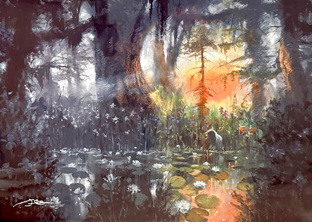 In the Warm Stillness 2019 Embellished Caldograph on Wood Limited Edition Print by James Coleman