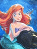Ariel 2020 24x21 Mixed Media on Canvas - Signed Twice - Disney Original Painting by James Coleman - 4