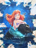 Ariel 2020 24x21 Mixed Media on Canvas - Signed Twice - Disney Original Painting by James Coleman - 3