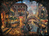 Venice Twilight, Italy 2007 47x59 Original Painting by James Coleman - 0