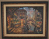 Venice Twilight, Italy 2007 47x59 - Huge Original Painting by James Coleman - 1