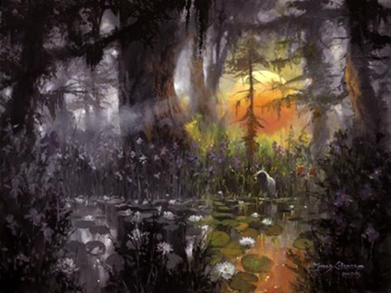 In the Warm Stillness 36x48 Super Huge Original Painting by James Coleman In the Warm Stillness 36x48 Super Huge Original Painting by James Coleman