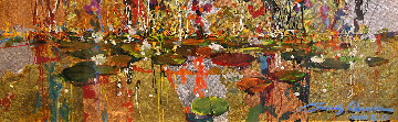 Gold And Lilies 8x24 Original Painting - James Coleman Gold And Lilies 8x24 Original Painting - James Coleman