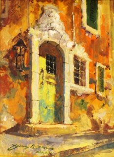 Weathered Door 19x15 Original Painting - James Coleman Weathered Door 19x15 Original Painting - James Coleman