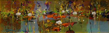 Golden Reflection 2011 8x24 Original Painting - James Coleman Golden Reflection 2011 8x24 Original Painting - James Coleman