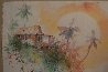 Majestic Sunset Watercolor 2003 45x36 Watercolor by James Coleman - 8