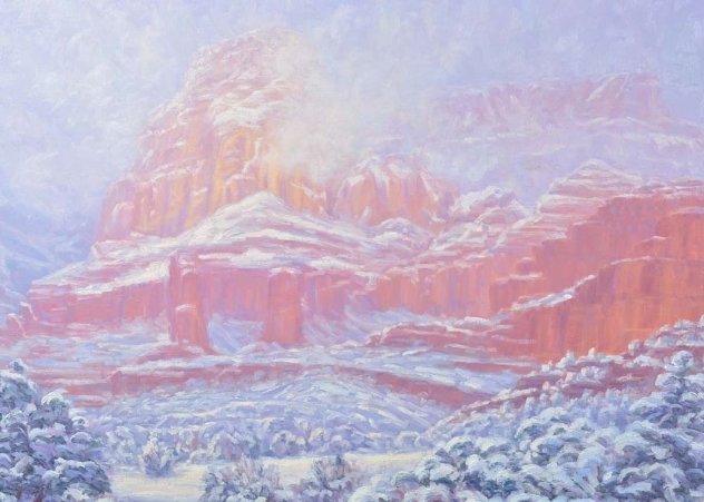 Spring Snow 1990 50x40 - Huge Original Painting by Michael Coleman