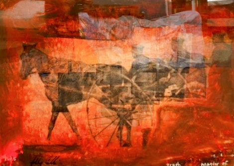 1906: Matter 2006 36x48 - Horses Original Painting - Ashley Collins