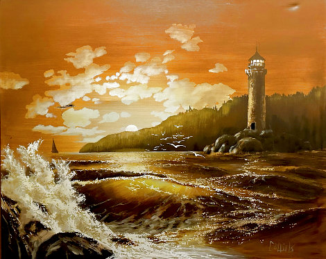 Sunset 1980 52x60 - Huge Painting Original Painting - Jacob Collins