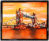 Tower Bridge Iconic Landmark 2020 22x26 - London, England Original Painting by Catherine Colosimo - 1