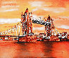 Tower Bridge Iconic Landmark 2020 22x26 - London, England Original Painting by Catherine Colosimo - 0