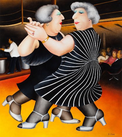 Dancing on the QE2 1980 Limited Edition Print - Beryl Cook