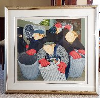 Dustbinmen 1987 Limited Edition Print by Beryl Cook - 1