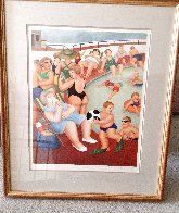 Bathing Pool 1982 Limited Edition Lithograph by Beryl Cook - For Sale ...