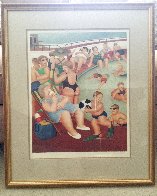 Bathing Pool 1982 Limited Edition Lithograph by Beryl Cook - For Sale ...