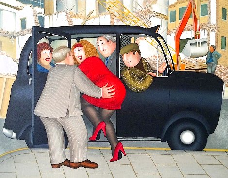 Taxi 1990 - London Limited Edition Print - Beryl Cook