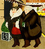 Bar and Barbara 1985 - New York - NYC Limited Edition Print by Beryl Cook - 0