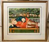 Bryant Park - New York - NYC - Framed Setigraph Limited Edition Print by Beryl Cook - 1