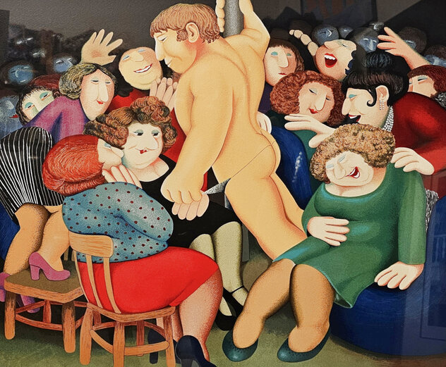 Ladies Night - Framed Serigraph Limited Edition Print by Beryl Cook