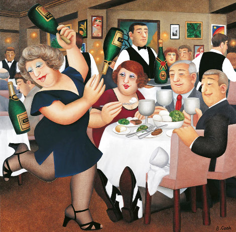Dining Out Limited Edition Print - Beryl Cook