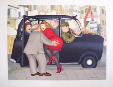 Taxi Limited Edition Print - Beryl Cook Taxi Limited Edition Print - Beryl Cook
