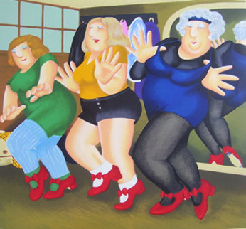 Dancing Class 2000 Limited Edition Print - Beryl Cook Dancing Class 2000 Limited Edition Print - Beryl Cook