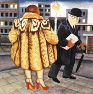 My Fur Coat 1988 Limited Edition Print - Beryl Cook My Fur Coat 1988 Limited Edition Print - Beryl Cook
