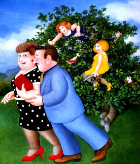 Bird in the Hand 1980 Limited Edition Print - Beryl Cook Bird in the Hand 1980 Limited Edition Print - Beryl Cook