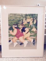 Women Running 1985 Limited Edition Print by Beryl Cook - 2 Women Running 1985 Limited Edition Print by Beryl Cook - 2