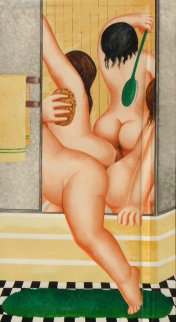 A Bathroom 1987 Limited Edition Print - Beryl Cook