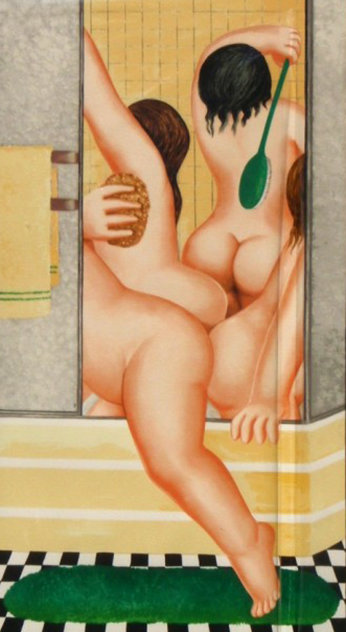 Bathroom 1987 Limited Edition Print by Beryl Cook