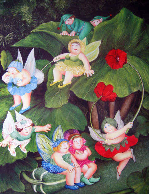 Fairy Dell 1982 Limited Edition Print by Beryl Cook