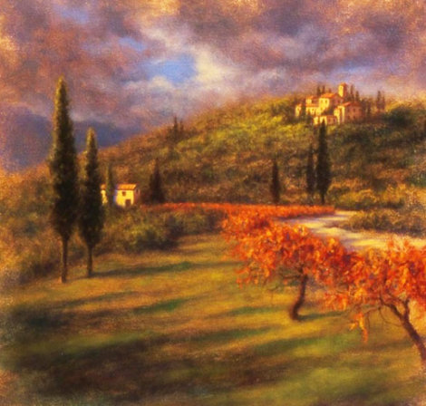 Dreams of Tuscany 2008 34x34 - Italy Original Painting - Robert Copple