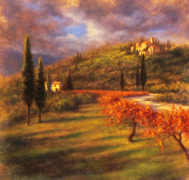 Dreams of Tuscany 2008 34x34 - Italy Original Painting by Robert Copple