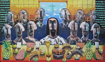 La Ultima Asemblea (The Last Supper) 2003 40x60 Limited Edition Print - Vladimir Cora La Ultima Asemblea (The Last Supper) 2003 40x60 Limited Edition Print - Vladimir Cora