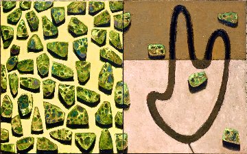 Flor - Hojarasca Diptych 2003 60x96 Mural 60x96 Original Painting - Vladimir Cora Flor - Hojarasca Diptych 2003 60x96 Mural 60x96 Original Painting - Vladimir Cora