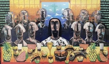 La Ultima Asemblea (The Last Supper) PP 2003 Limited Edition Print - Vladimir Cora La Ultima Asemblea (The Last Supper) PP 2003 Limited Edition Print - Vladimir Cora