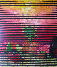 Pineapple Fruit 1992 47x43 - Huge Original Painting by Vladimir Cora - 2
